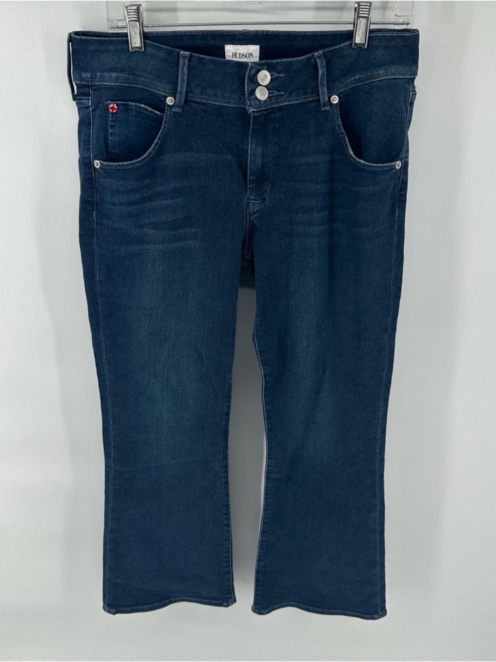 Hudson Collin Mid Rise Bootcut Crop Jeans Denim Casual Comfy Career Outing 31